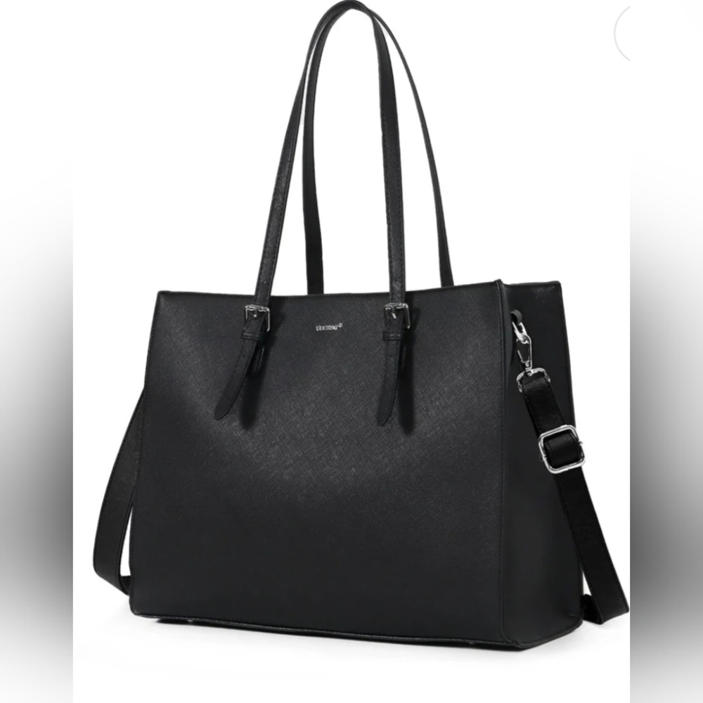 Tan Tomi Laptop Tote/ Shoulder Bag
